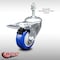 Service Caster 3.5 Inch SS Blue Polyurethane 3/8 Inch Threaded Stem Caster Total Lock Brake SCC-SSTSTTL20S3514-PPUB-BLUE-381615 - alternate 4